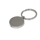 Ash keychain Round made of stainless steel