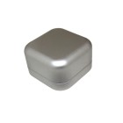 Cufflinks box metal silver, 60x60mm