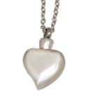 Ash pendant heart made of stainless steel HR8