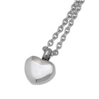 Ash pendant heart made of stainless steel HR5