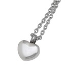 Ash pendant heart made of stainless steel HR5