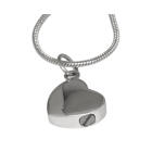 Ash pendant small heart made of stainless steel