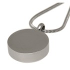 Ash pendant round made of stainless steel mirror polished RD1