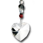 Feng Shui sun catcher heart with large Swarovski crystal