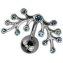 Upper rod curved 925*design with 8mm ball