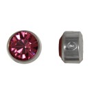 316 Flat back Clip in ball 4mm, in verschiedenen Farbe