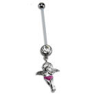 PTFE rod with pregnancy motif made of steel 299G