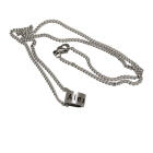 Name chain pendant made of stainless steel with individual laser engraving