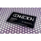 Business card stainless steel black with engraving 0.5mm thick