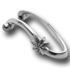 316L Helix Piercing 1.2x6m with silver design