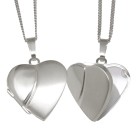 Heart-shaped locket made of 925 sterling silver