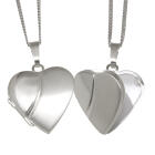 Heart-shaped locket made of 925 sterling silver