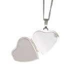 Heart-shaped locket made of 925 sterling silver