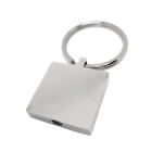 Ash keychain square made of stainless steel