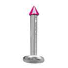 316L Surgical Steel Labret Internally Threaded Colored Tip