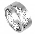 Surgical Steel Ring FIRE! size 55