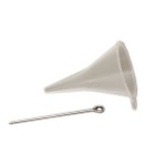 Ash pendant cylindric shape, made of stainless steel polished