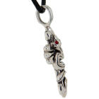 925 sterling silver pendant, cross and snake