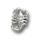 Screw attachment for labret or barbell dumbbell scorpion