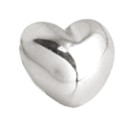 Screw attachment for labret or barbell dumbbell heart curved