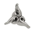 Screw attachment for labret or barbell dumbbell triangle tribal