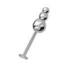 Mini labret with screw-on attachment 1.0mm and 1.2mm