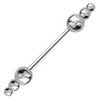 Mini barbell dumbbell 1.0mm made of steel with two attachment sets