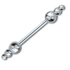 Mini barbell dumbbell 1.2mm made of steel with two attachment sets