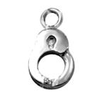 Pendant for helix, intimate and nipple piercing clamp