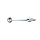Barbell dumbbell with ball and spike