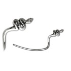 316L surgical steel eyebrow piercing, left snake