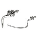 316L surgical steel eyebrow piercing, left snake