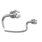 316L surgical steel eyebrow piercing, left scorpion