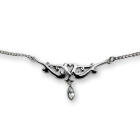 Back Belly Chain made of 925 sterling silver, delicate with a heart