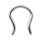 Steel septum retainer 1.6x10.5x17.1mm