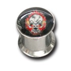 Earhole stretcher 8mm plug with motif