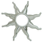 Nipple piercing made of 925 sterling silver with a sun