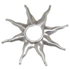 Breast clip made of 925 sterling silver Radiant maxi sun