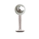 Labret 1.6mm with faux pearl