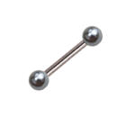 Mini barbell dumbbell 1.2mm with two artificial pearls