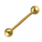 Gold-plated barbell, 1.6mm thick
