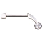 Perfect elegance - nipple piercing with rotating crystal 04