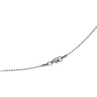 Steel ball chain 50cm with 1.6mm balls and lobster clasp