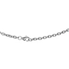 Steel anchor chain 46cm with 3.7mm chain links and lobster clasp
