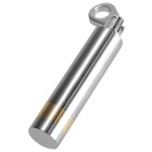 Pendant steel in the shape of a cylinder with gold stripes