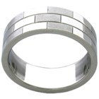 Ring made of stainless steel - rectangles