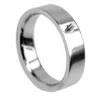 Steel ring with a thread for screwing on motifs, exchangeable