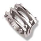 Triple Bar Stainless Steel Ring | Modern Geometric Statement Ring
