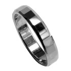 Tungsten ring with flattened edges