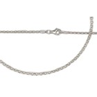 Pea chain made of 925 silver in two lengths with 2.2mm chain links and lobster clasp